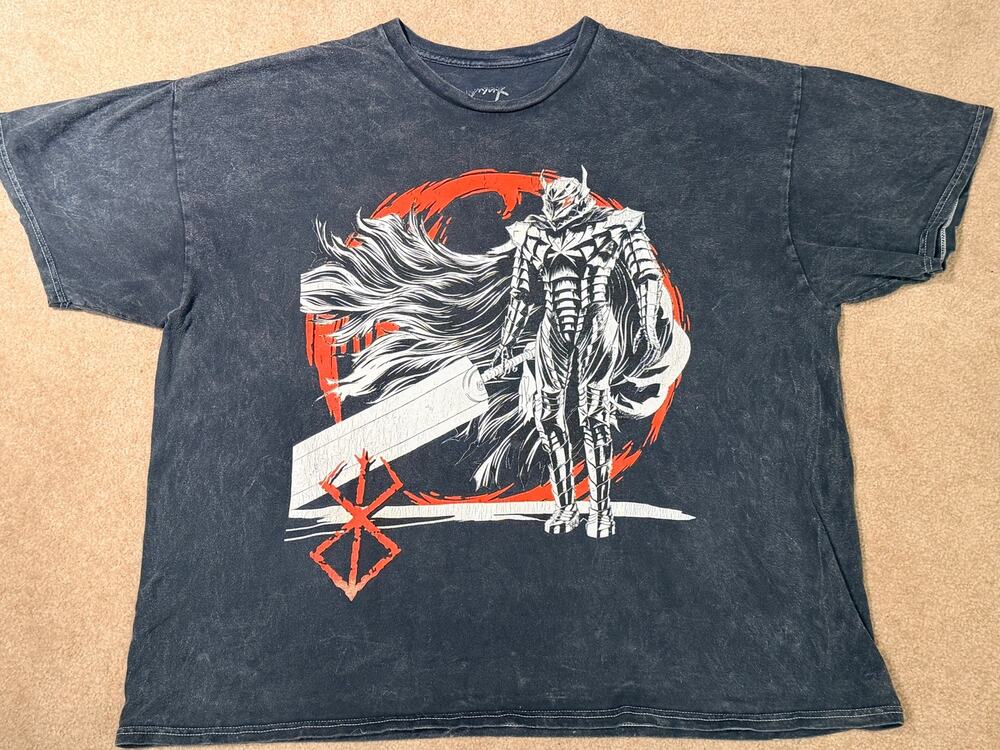 Crunchyroll Berserk Guts Berserker Armor Graphic T-Shirt Men's Size XL
